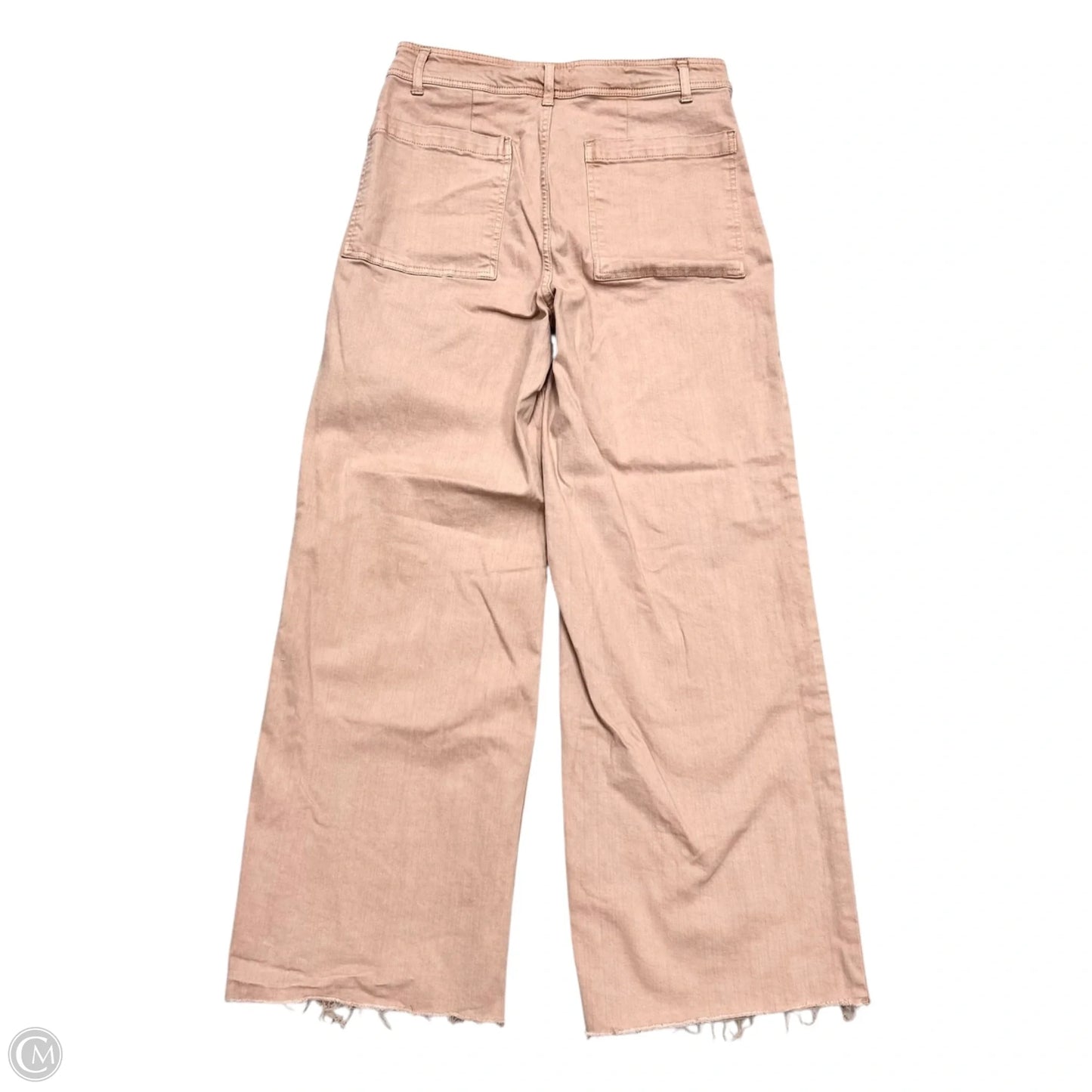 Jeans Wide Leg By Oat In Pink Denim, Size: 10