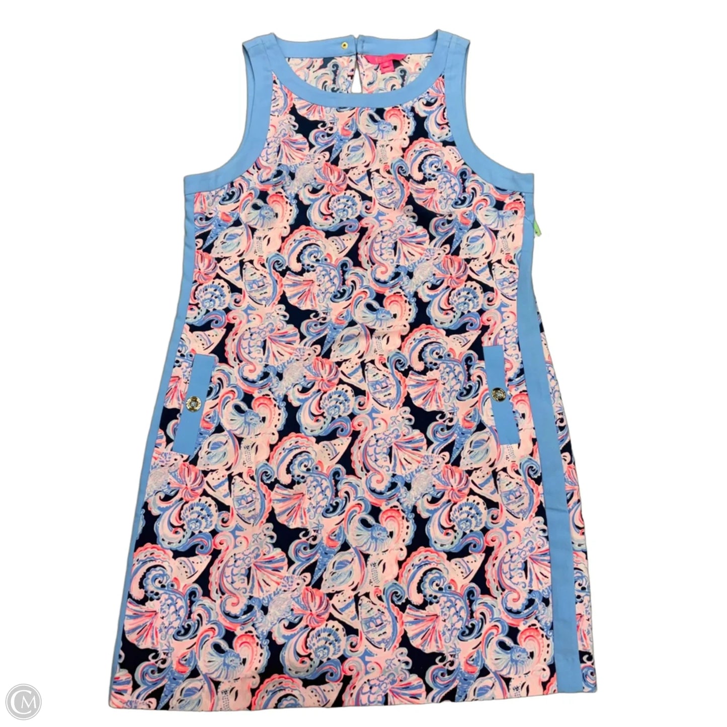 Dress Designer By Lilly Pulitzer In Blue & Pink, Size: 14