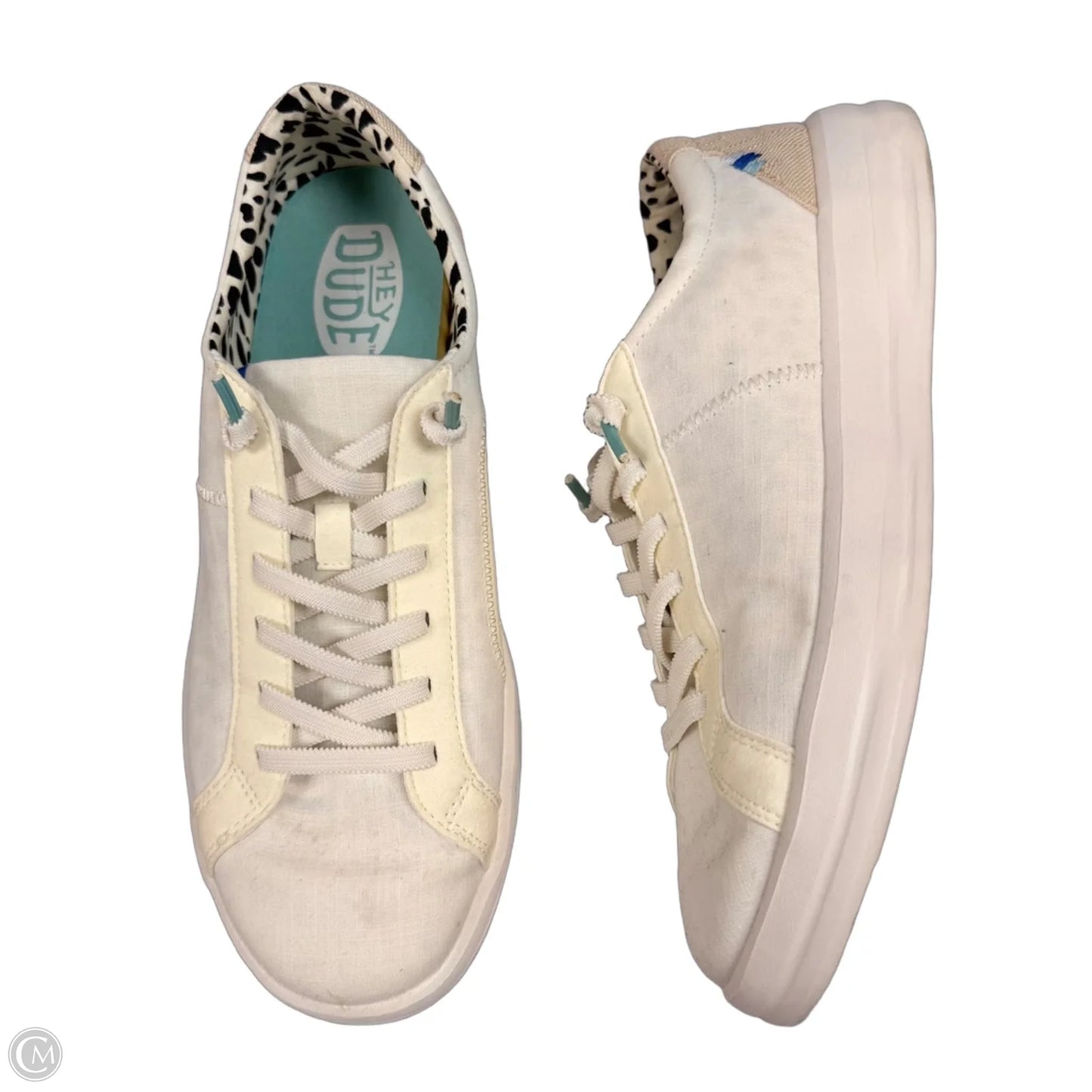 Shoes Sneakers By Hey Dude In Cream, Size: 11