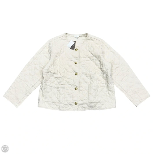 Jacket Puffer & Quilted By J. Jill In Cream, Size: 2x