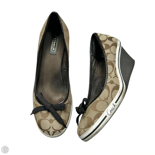 Shoes Designer By Coach In Brown, Size: 9.5
