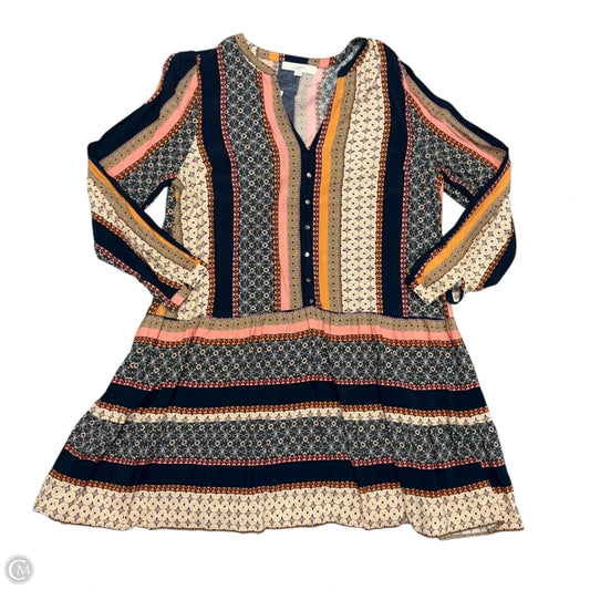 Dress Casual Midi By Loft In Multi-colored, Size: Xl