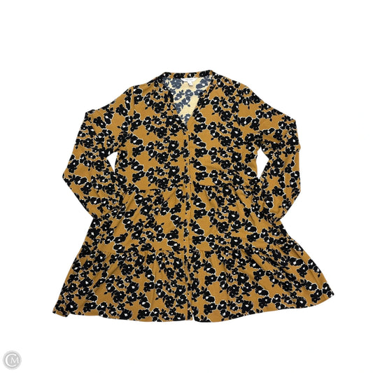 Dress Casual Midi By Nine West In Black & Brown, Size: Xl