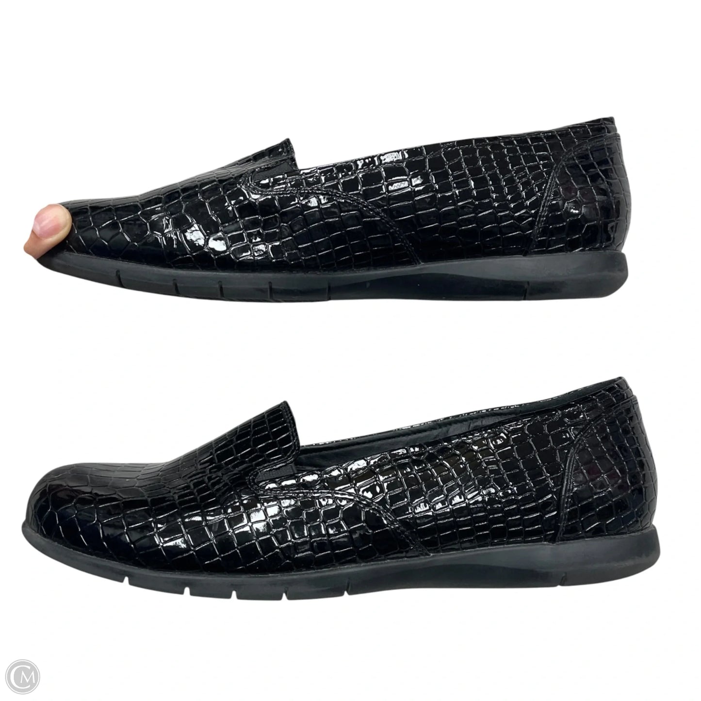 Shoes Flats By Comfortview In Black, Size: 12