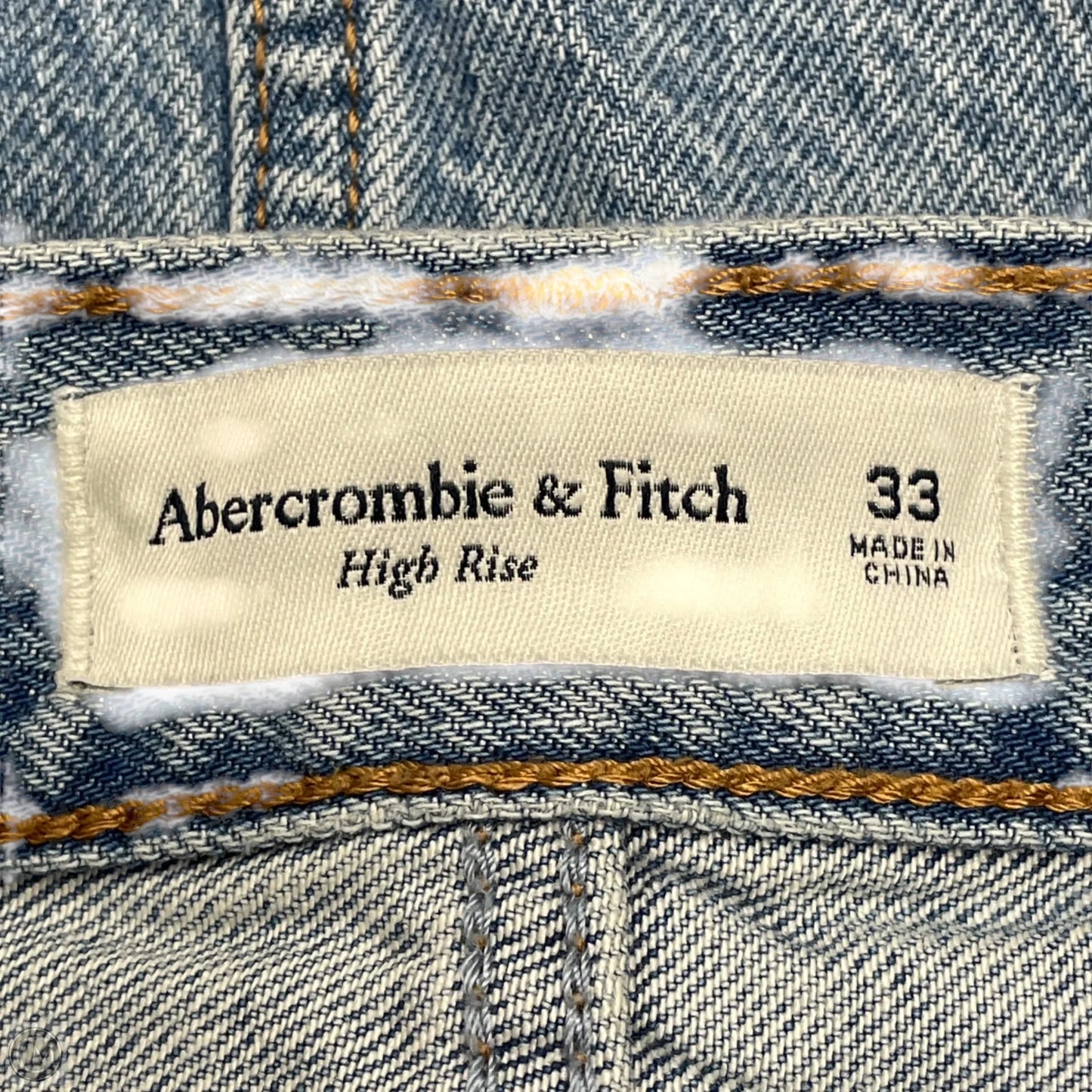 Skirt Midi By Abercrombie And Fitch In Blue Denim, Size: 16