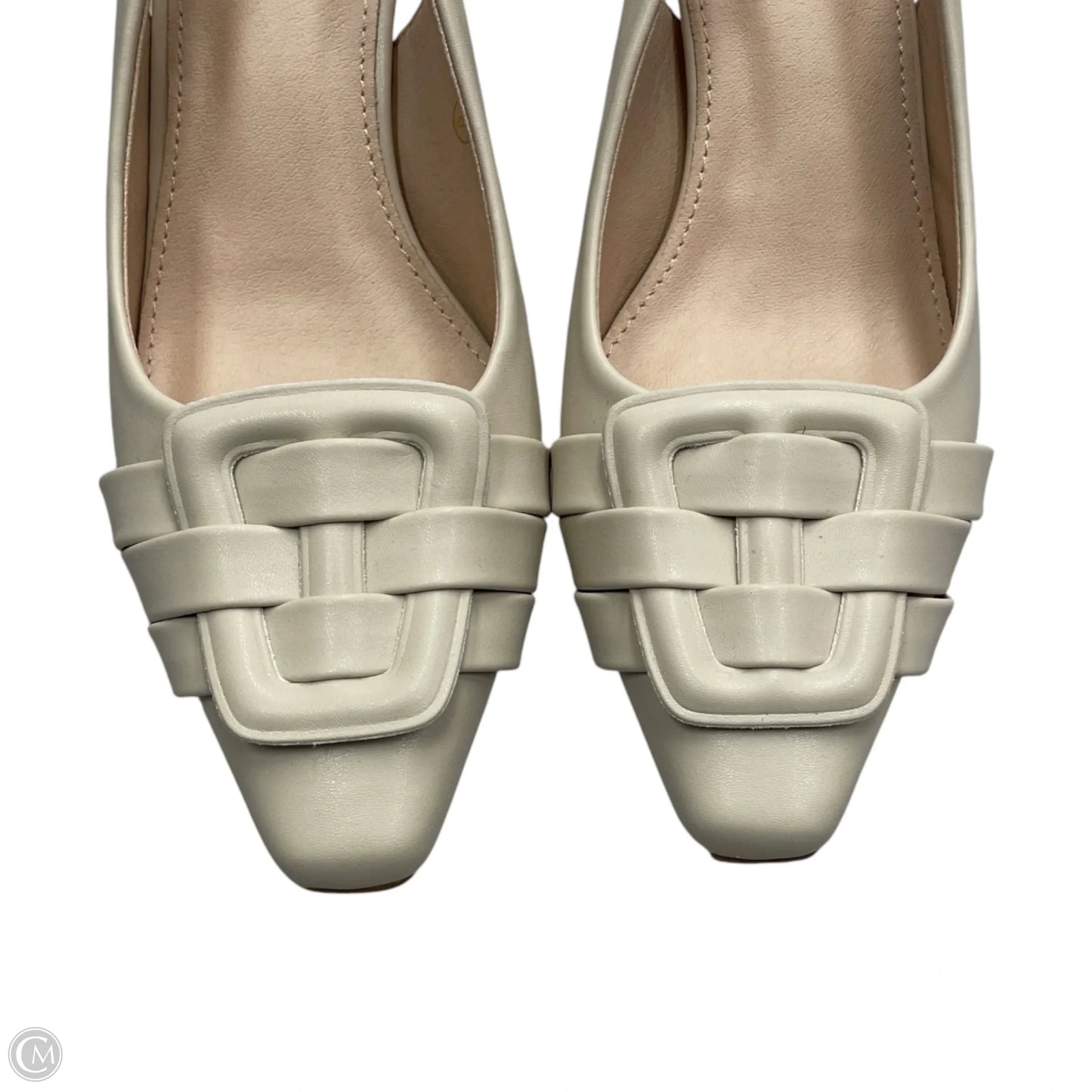 Shoes Heels Kitten By Zby In Beige, Size: 6