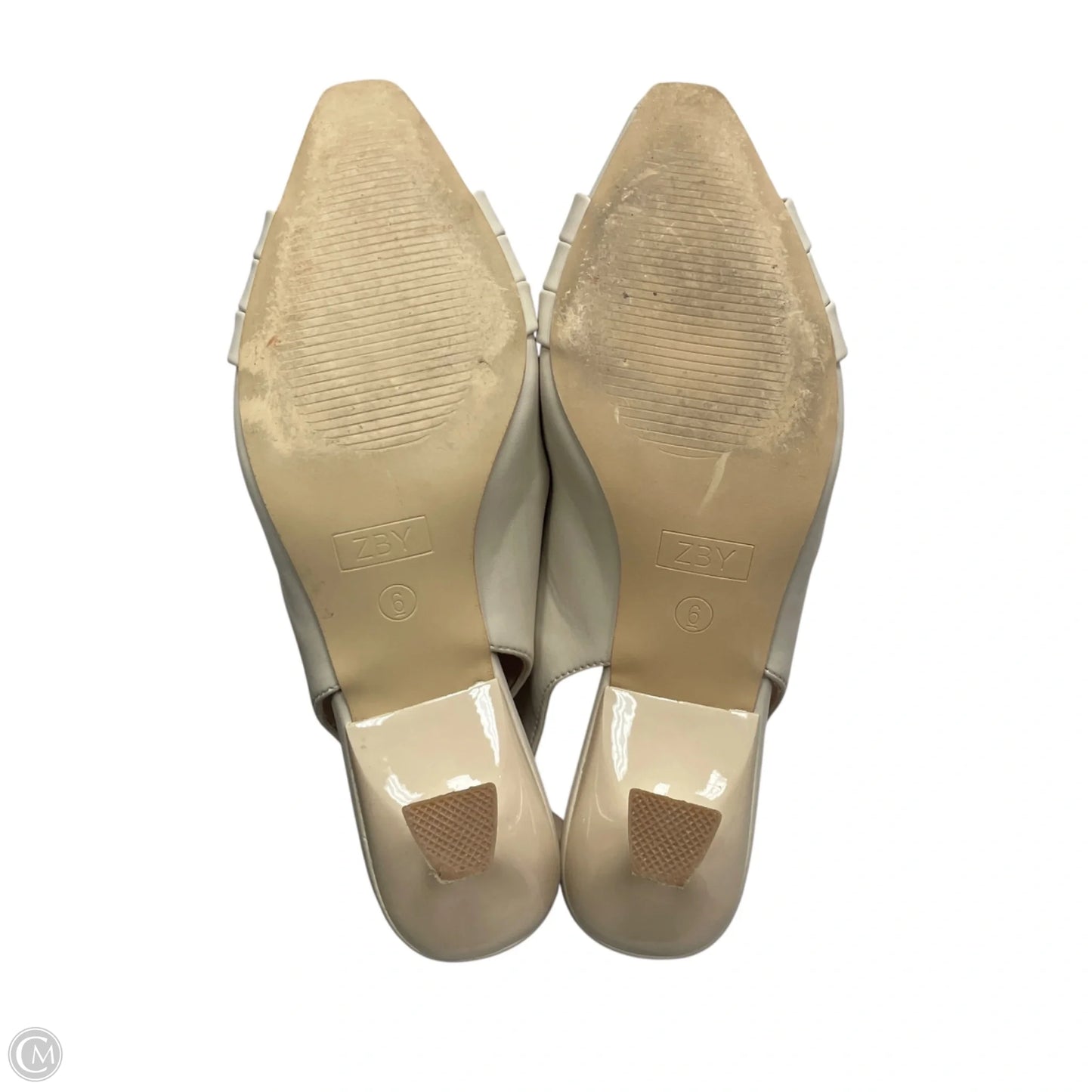 Shoes Heels Kitten By Zby In Beige, Size: 6