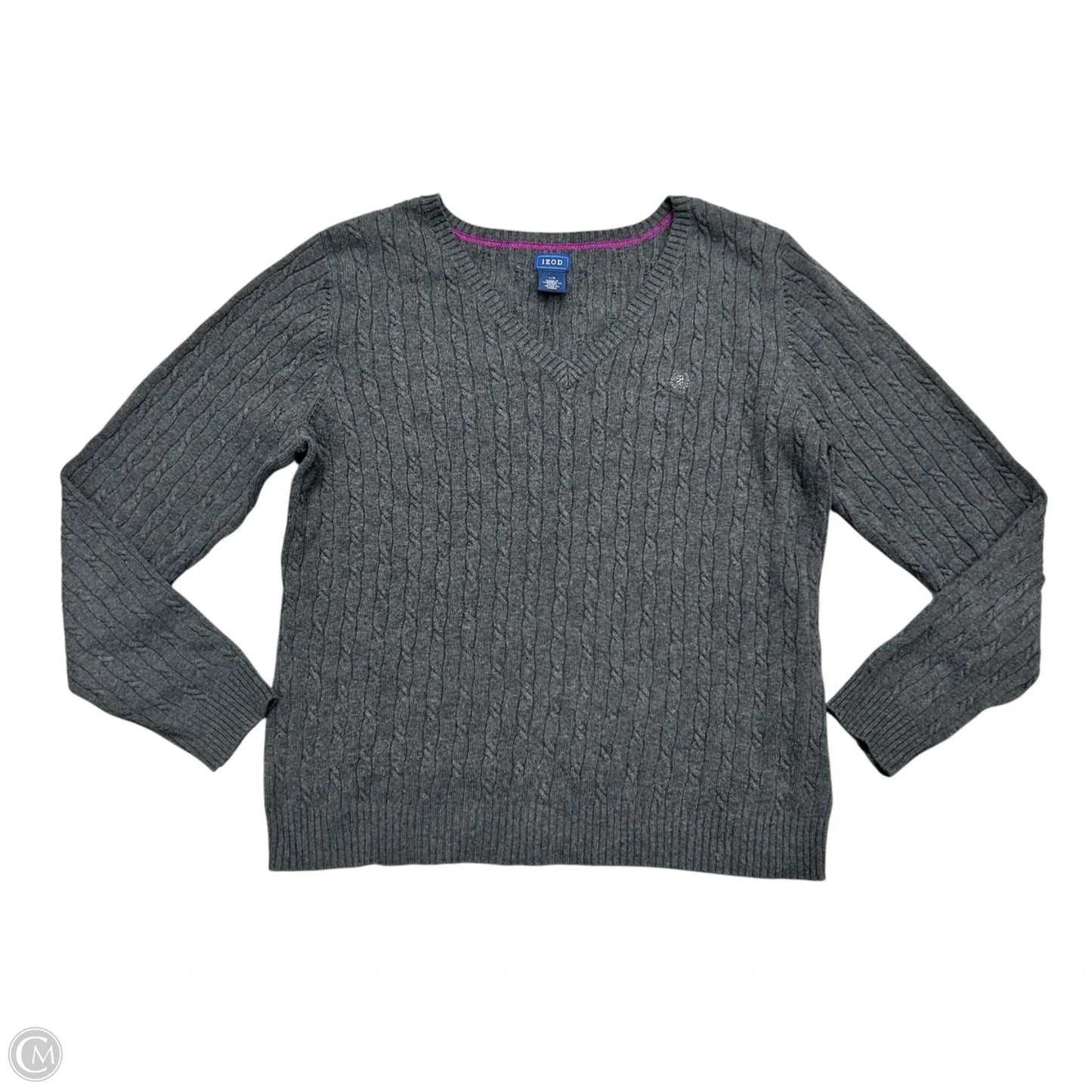 Sweater By Izod In Grey, Size: L