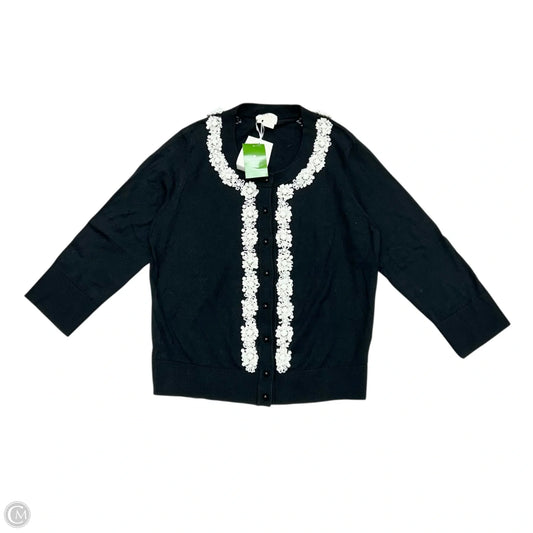 Cardigan Designer By Kate Spade In Black, Size: M