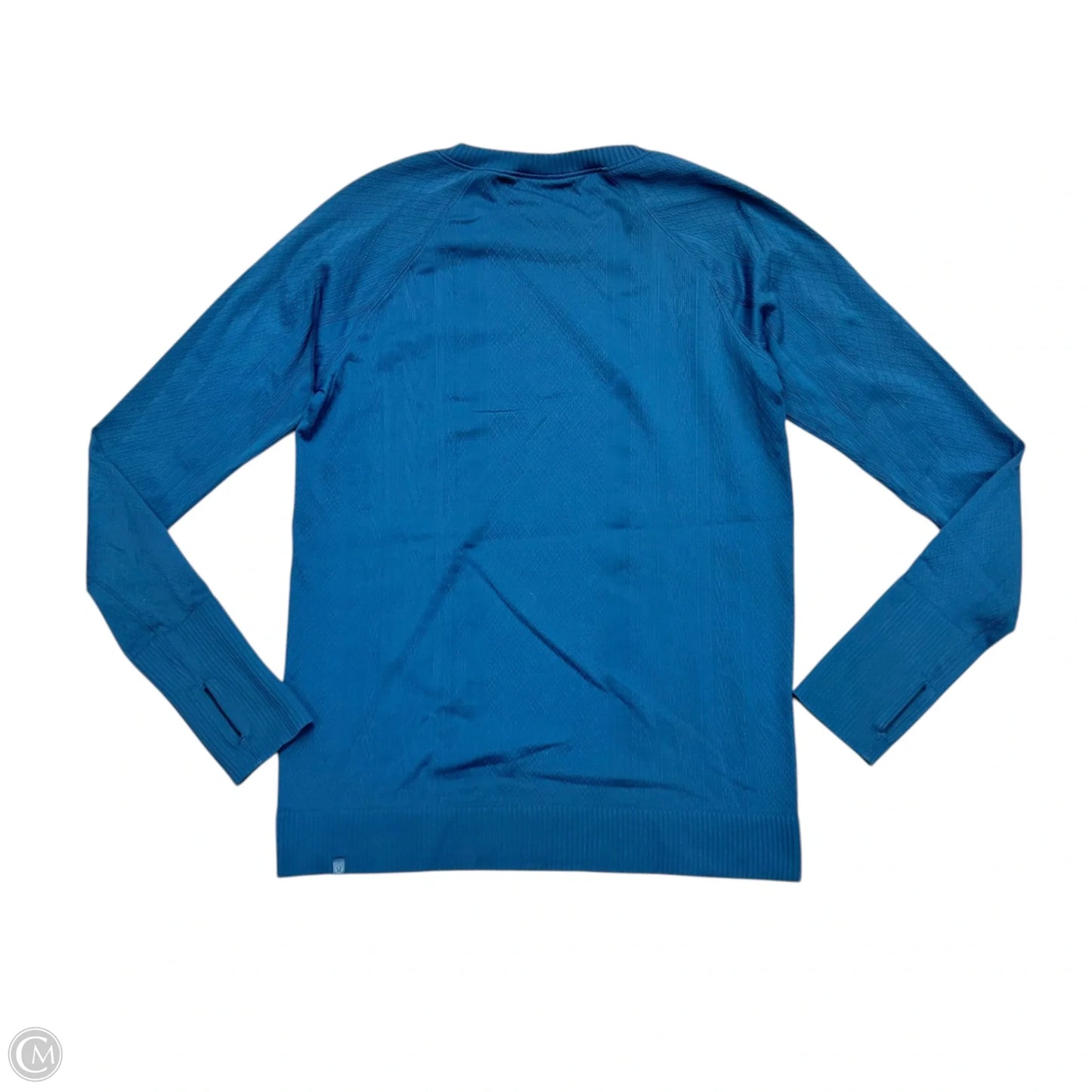 Athletic Top Long Sleeve Crewneck By Lululemon In Blue, Size: L