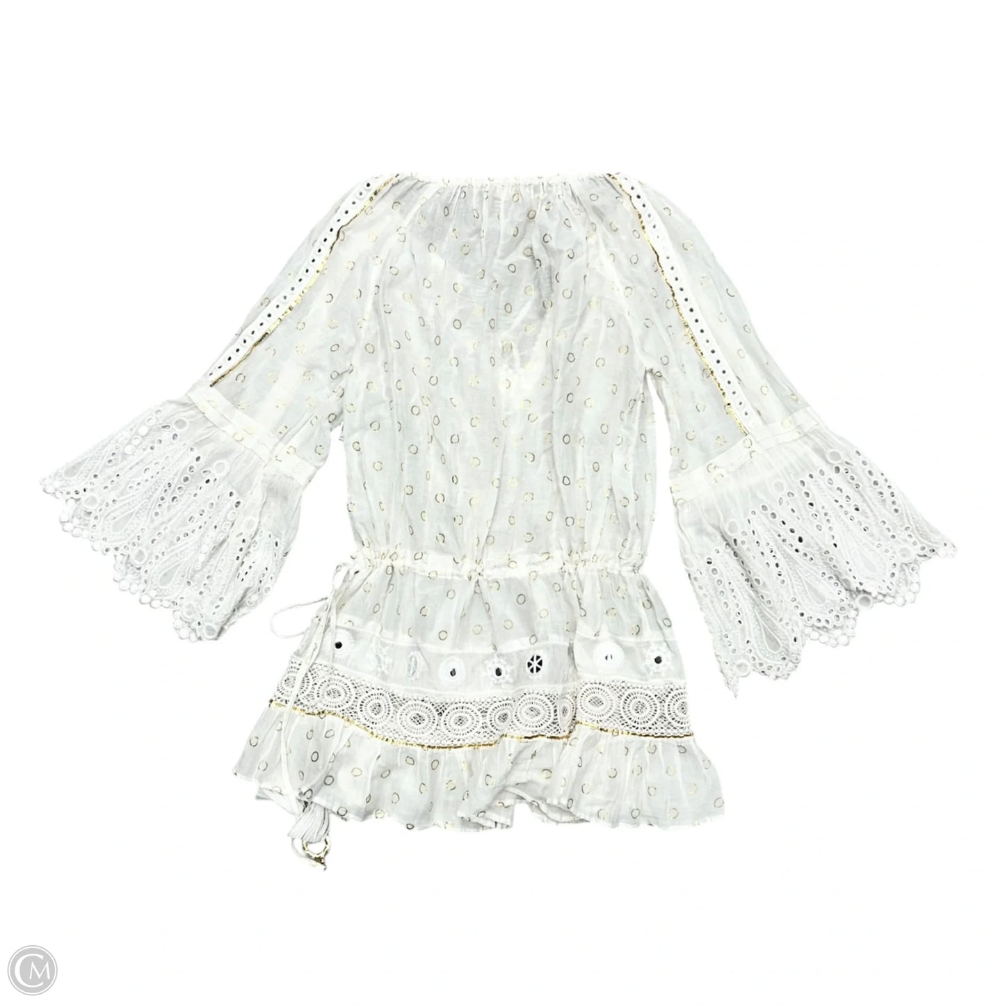 Top Long Sleeve By Ramy Brook In White, Size: S