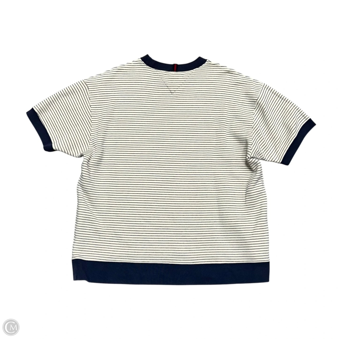 Top Short Sleeve By Tommy Hilfiger In Striped Pattern, Size: M