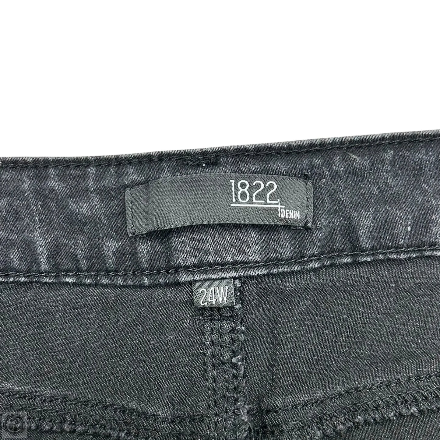 Jeans Straight By 1822 Denim In Black, Size: 24