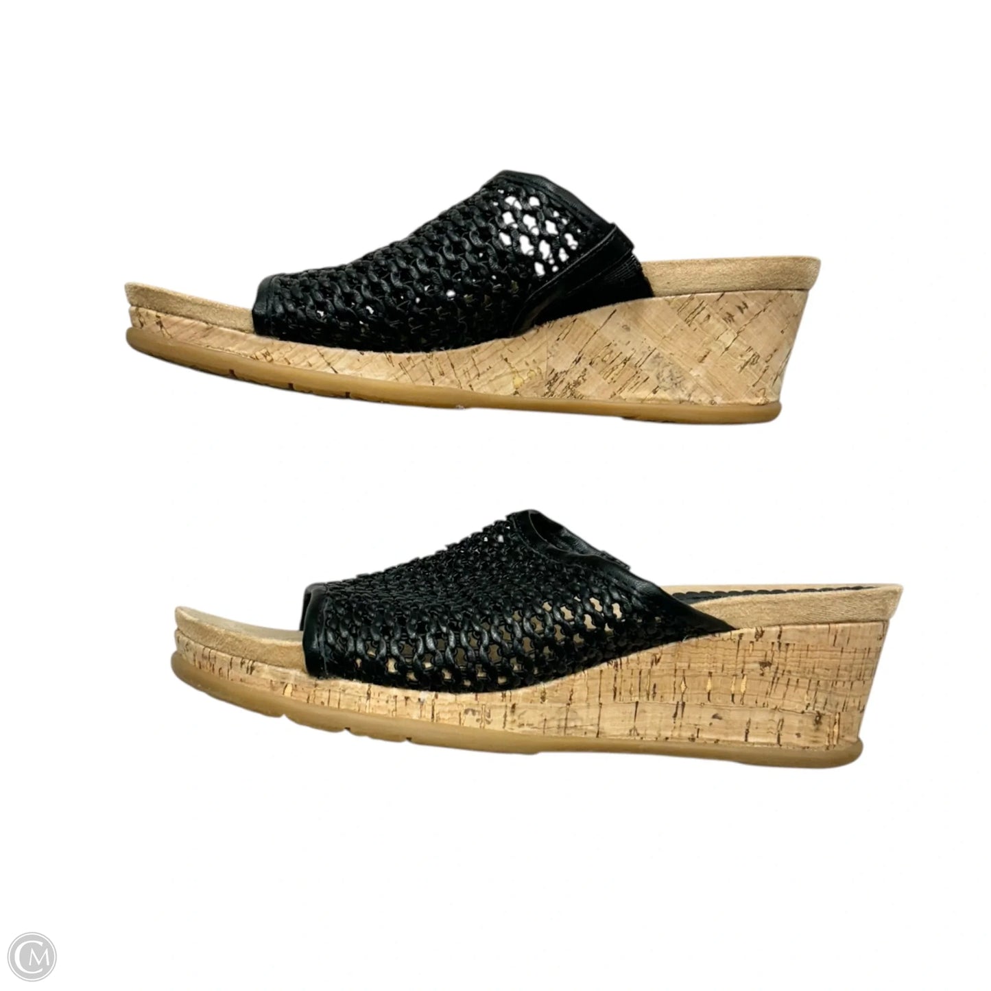 Sandals Heels Wedge By Bare Traps In Black, Size: 7.5