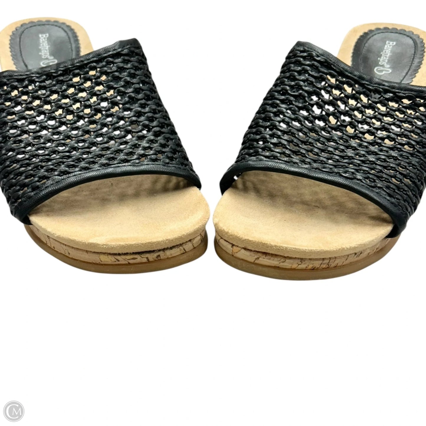 Sandals Heels Wedge By Bare Traps In Black, Size: 7.5