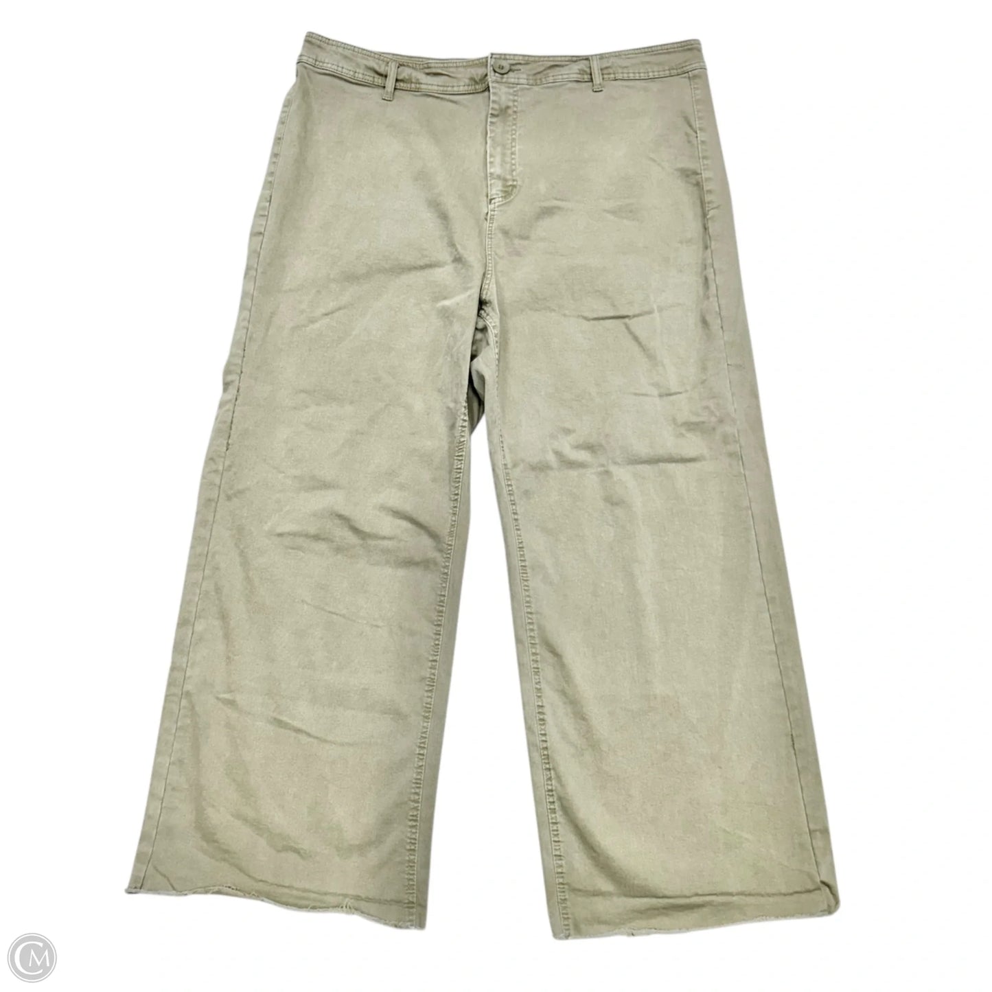 Jeans Straight By Oat In Green, Size: 22