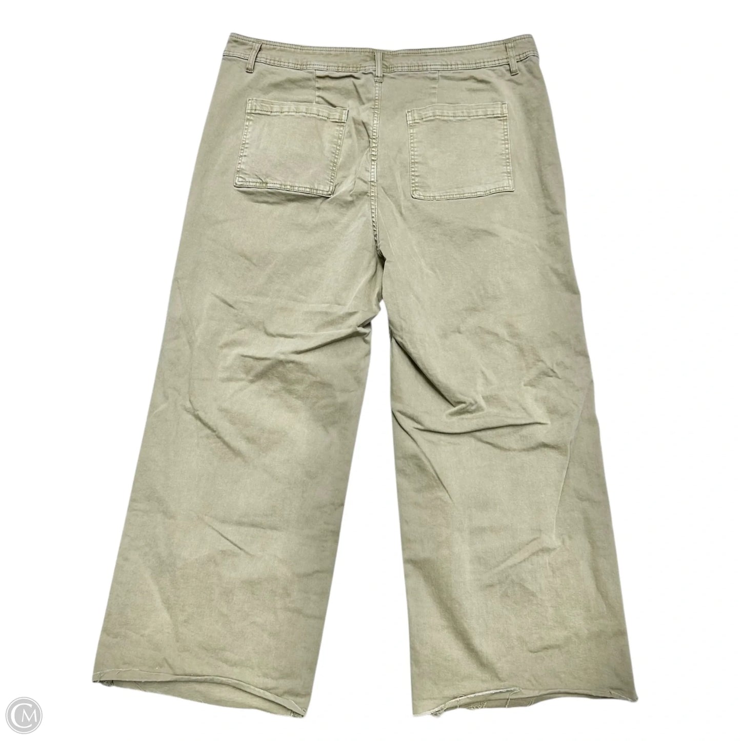 Jeans Straight By Oat In Green, Size: 22