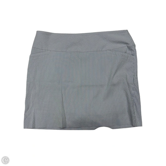 Skirt Midi By Sc & Co In Blue & White, Size: Xxl