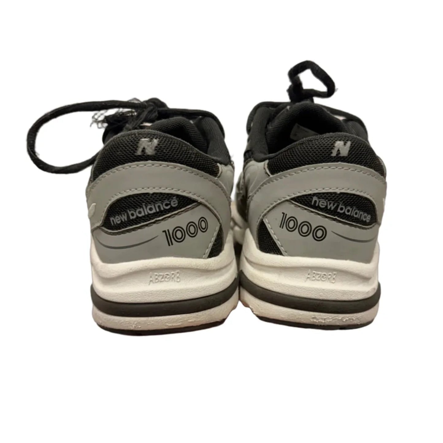Shoes Sneakers By New Balance In Black & Grey, Size: 5.5