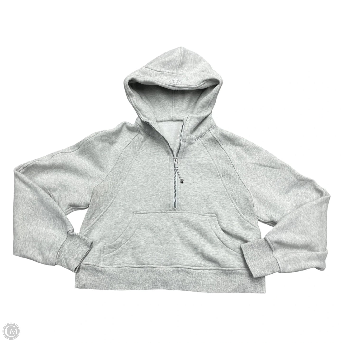 Athletic Jacket By Lululemon In Grey, Size: Xs