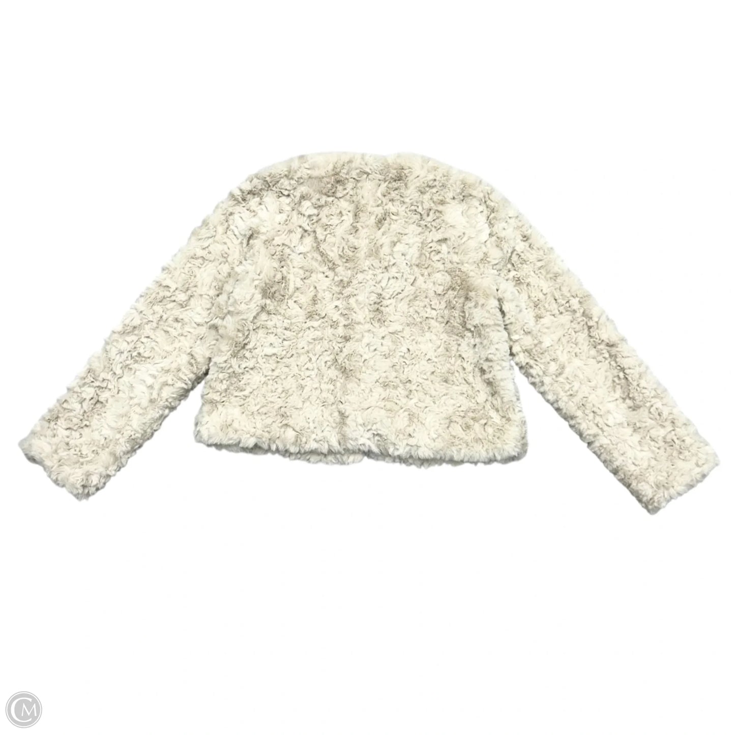 Jacket Faux Fur & Sherpa By Greylin In Cream, Size: M
