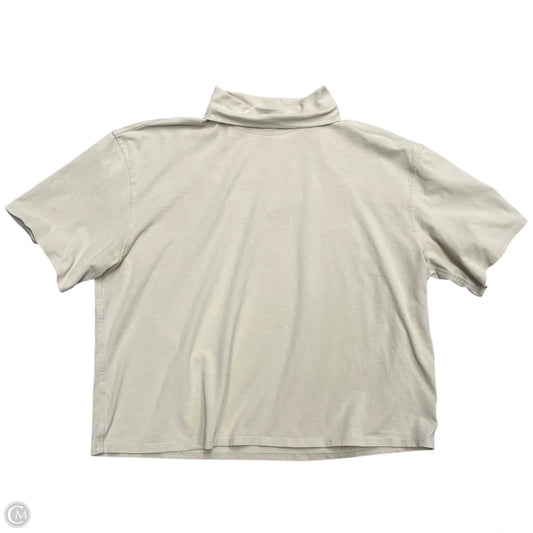 Athletic Top Short Sleeve By Lululemon In Cream, Size: S
