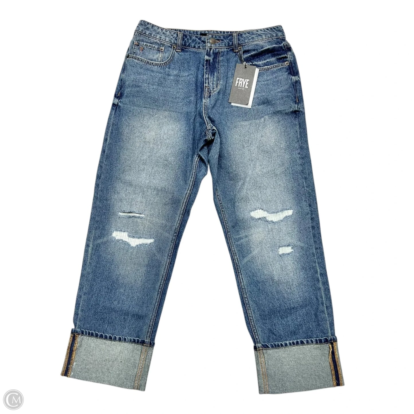 Jeans Designer By Frye In Blue Denim, Size: 4