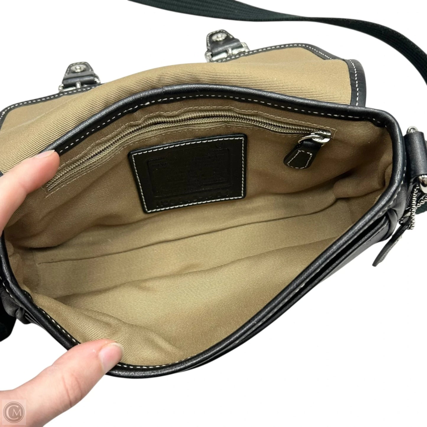 Crossbody Designer By Coach, Size: Small