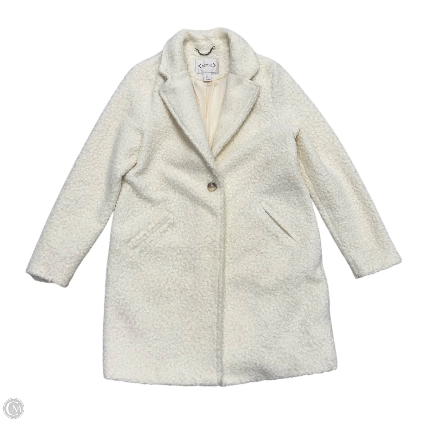 Jacket Faux Fur & Sherpa By Nanette By Nanette Lepore In White, Size: M
