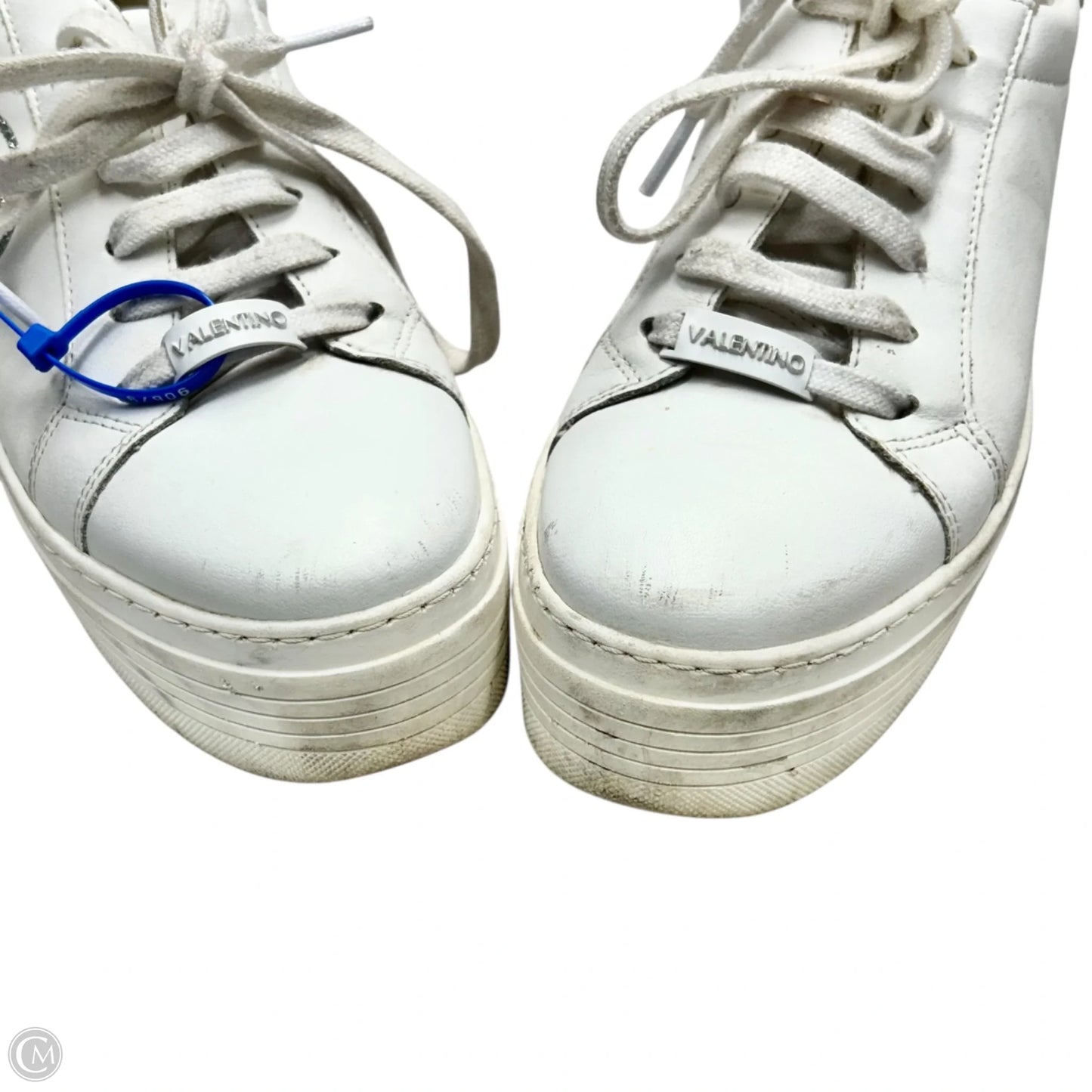 Shoes Designer By Valentino-mario In White, Size: 9.5