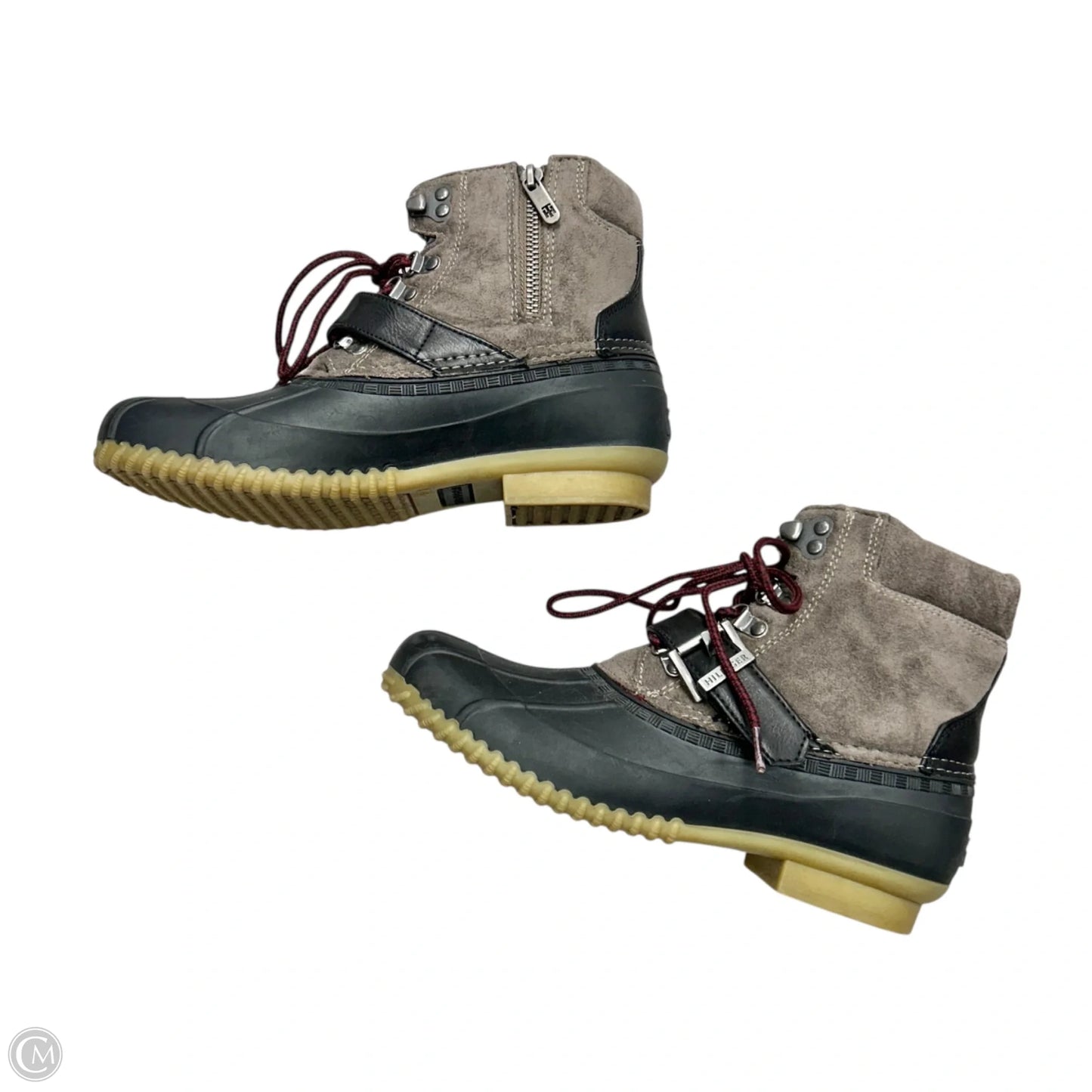 Boots Hiking By Tommy Hilfiger In Black & Brown, Size: 8