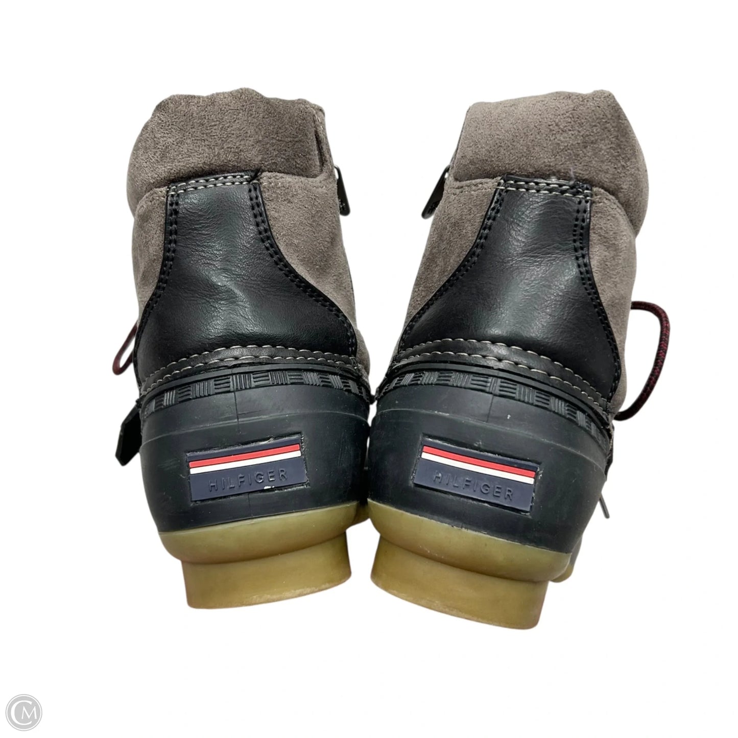 Boots Hiking By Tommy Hilfiger In Black & Brown, Size: 8