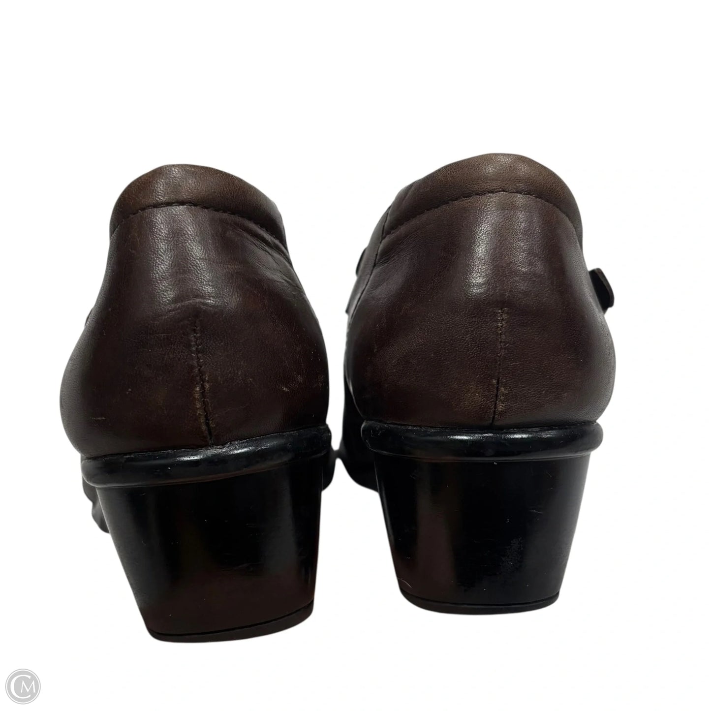 Shoes Heels Block By Clarks In Brown, Size: 8