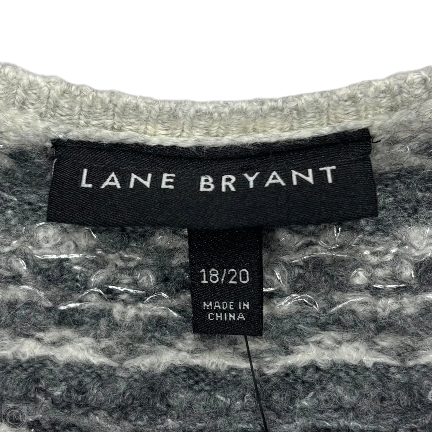 Sweater By Lane Bryant In Grey, Size: Xl