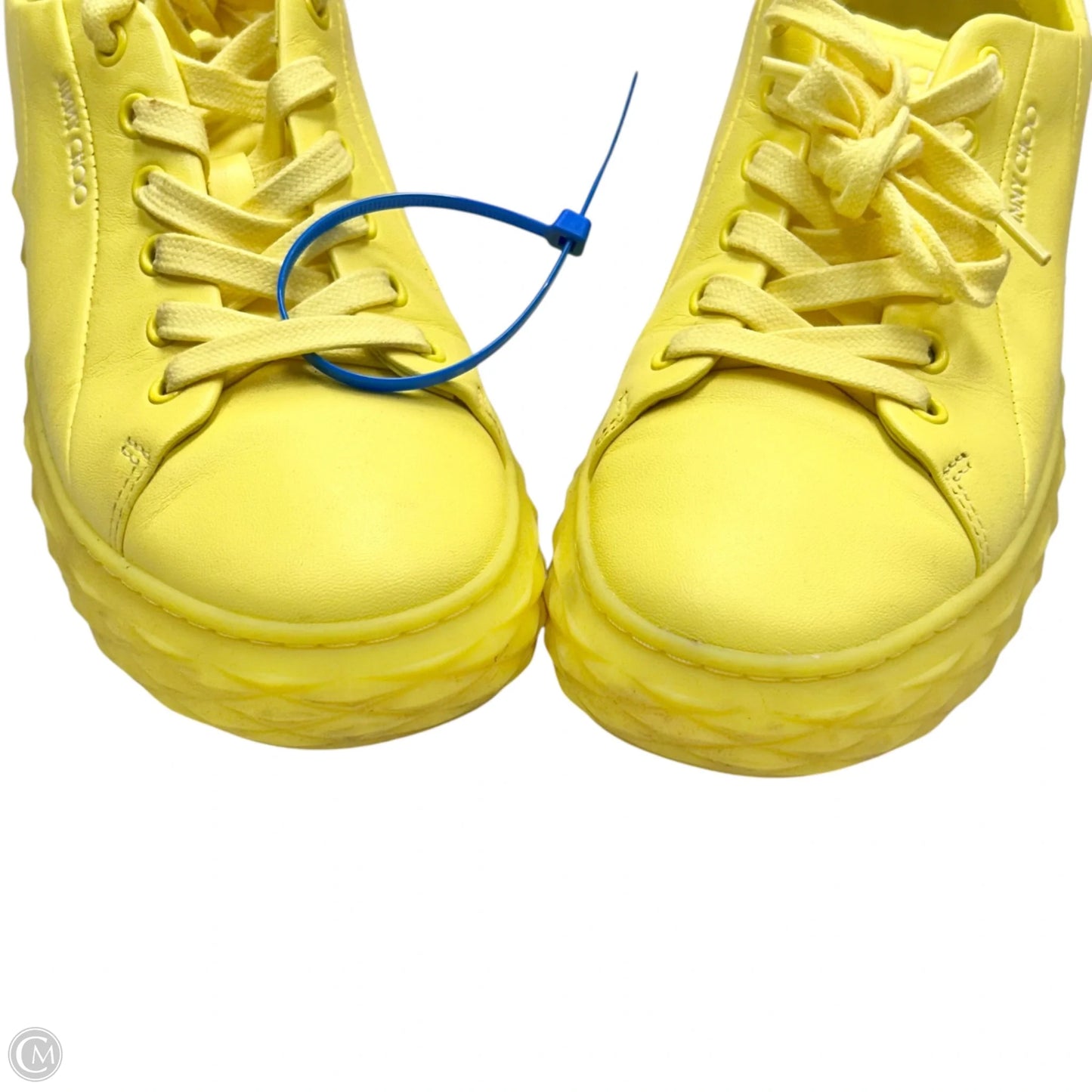 Shoes Luxury Designer By Jimmy Choo In Yellow, Size: 5.5