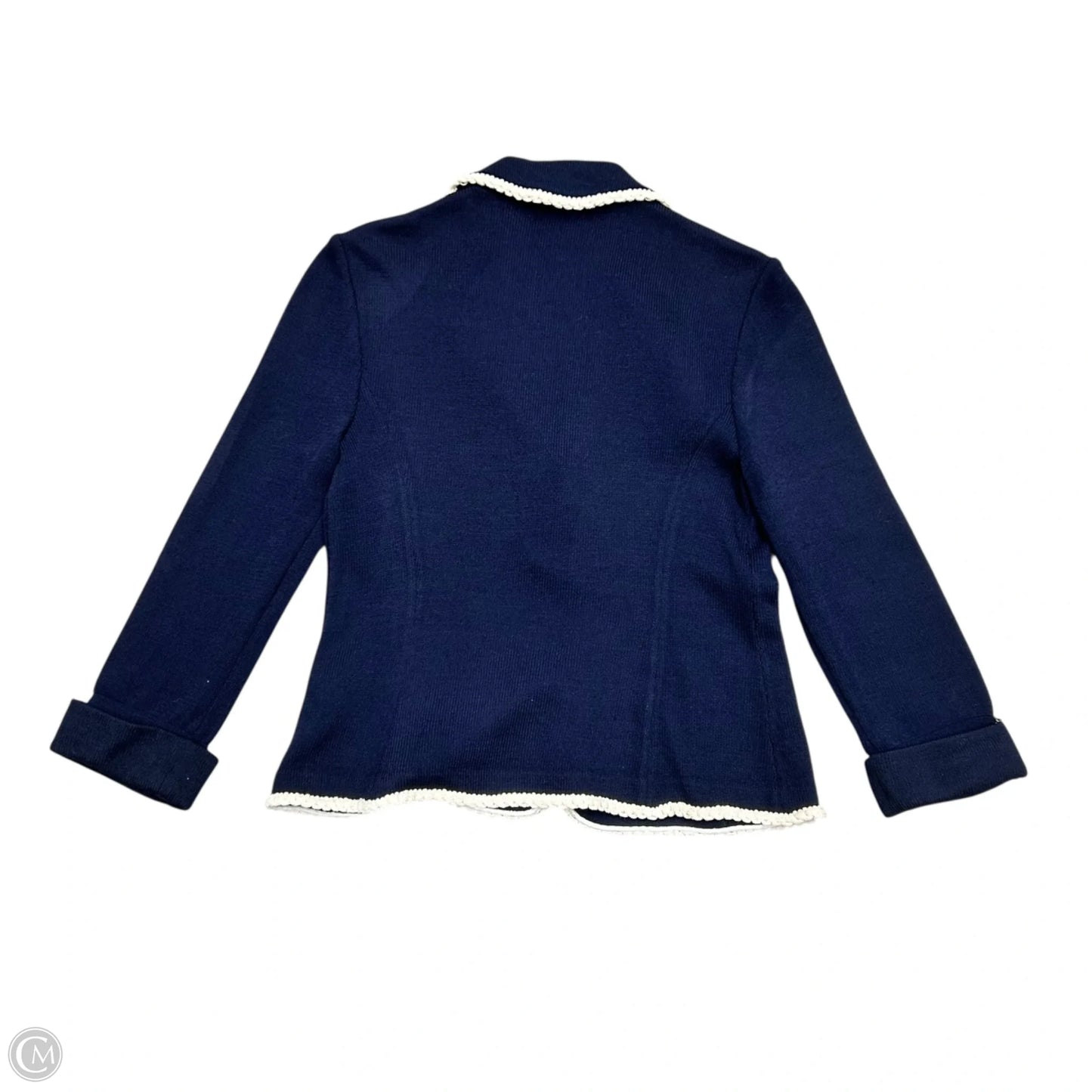 Blazer Luxury Designer By St John Collection In Navy, Size: M