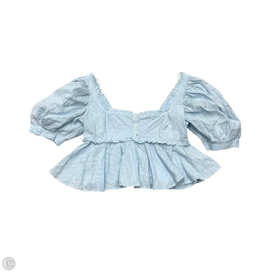 Top Short Sleeve By Free People In Blue, Size: S