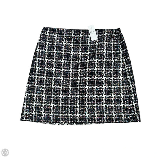 Skirt Mini & Short By Loft In Black & White, Size: 4