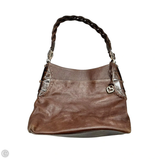 Handbag Leather By Brighton, Size: Medium