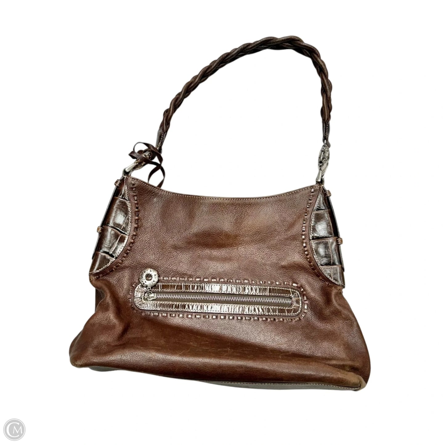 Handbag Leather By Brighton, Size: Medium