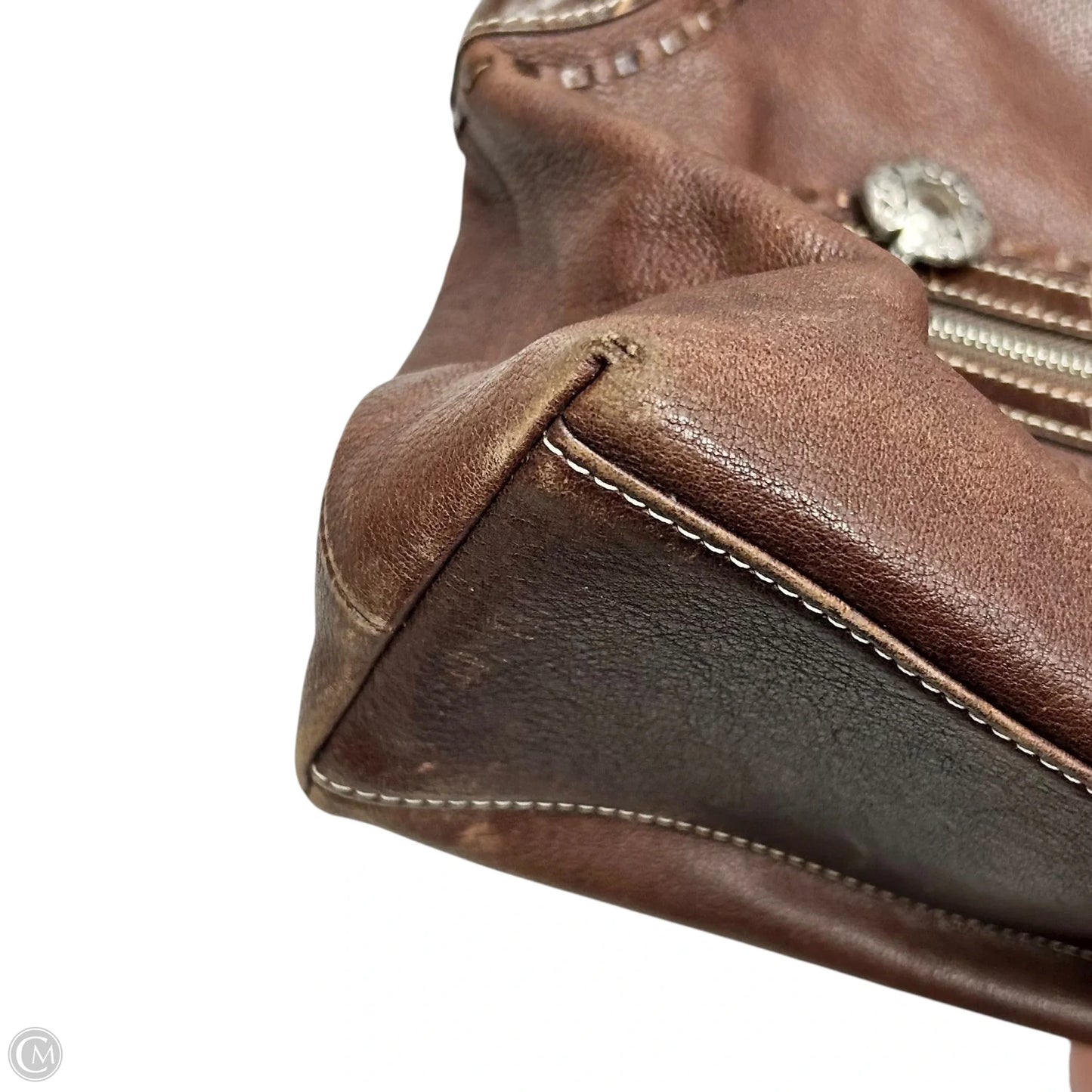 Handbag Leather By Brighton, Size: Medium