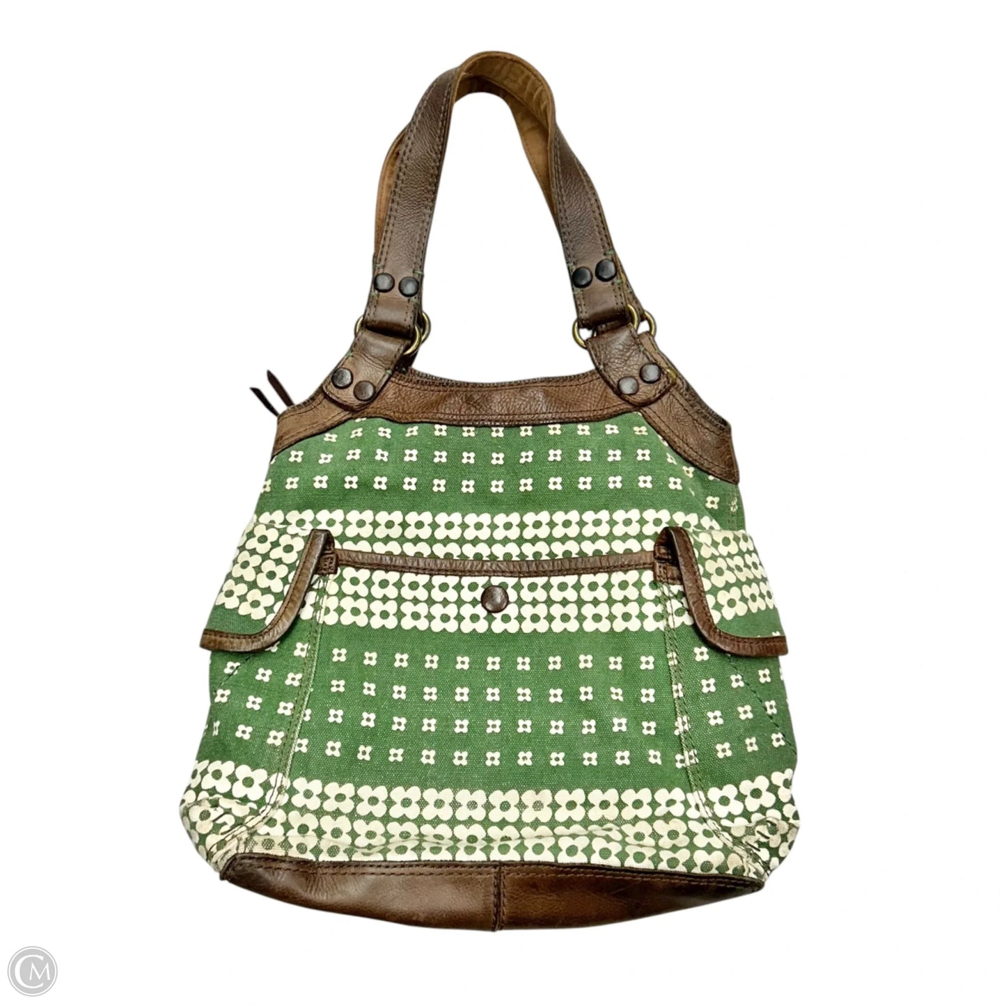 Handbag Leather By Lucky Brand, Size: Medium