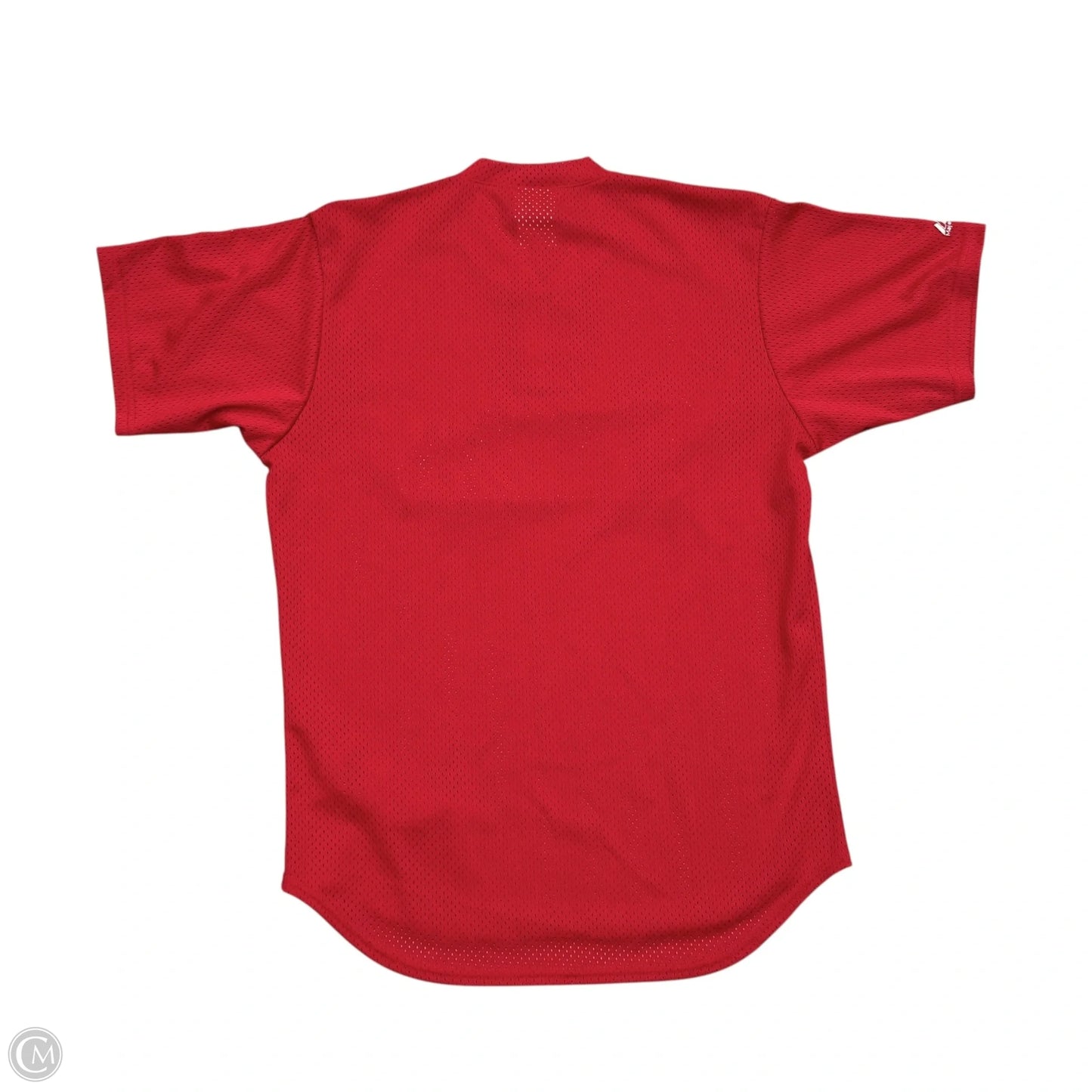 Athletic Top Short Sleeve By Majestic In Red, Size: M