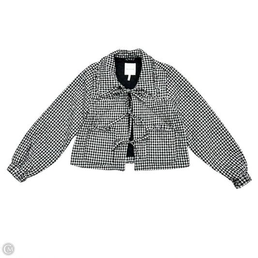 Jacket Other By Avec Les Filles In Black & White, Size: L