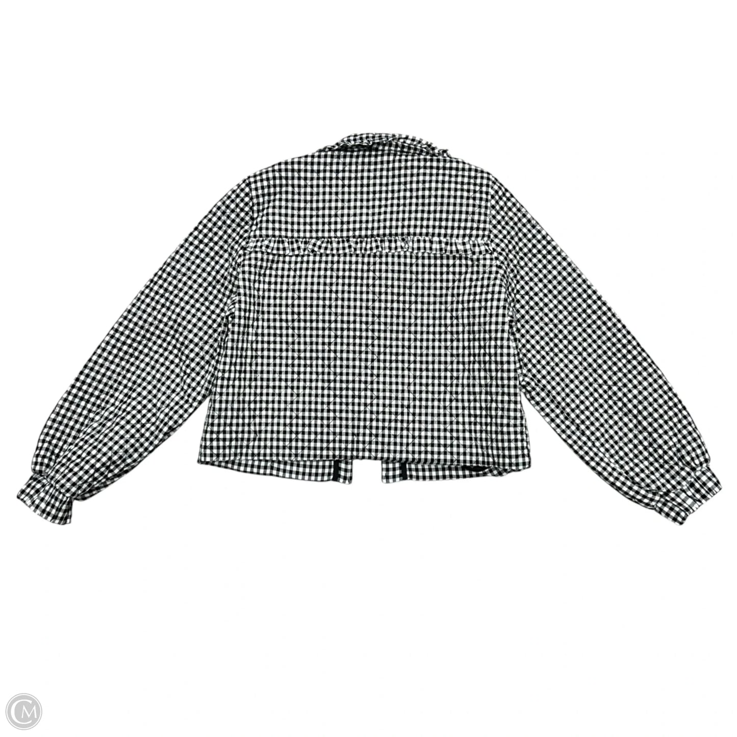 Jacket Other By Avec Les Filles In Black & White, Size: L