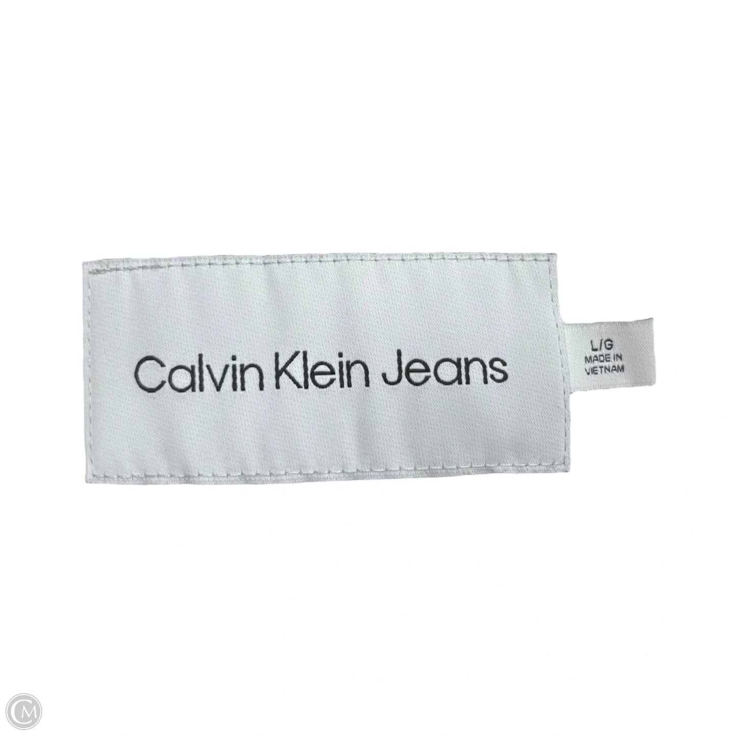 Jacket Puffer & Quilted By Calvin Klein In White, Size: L