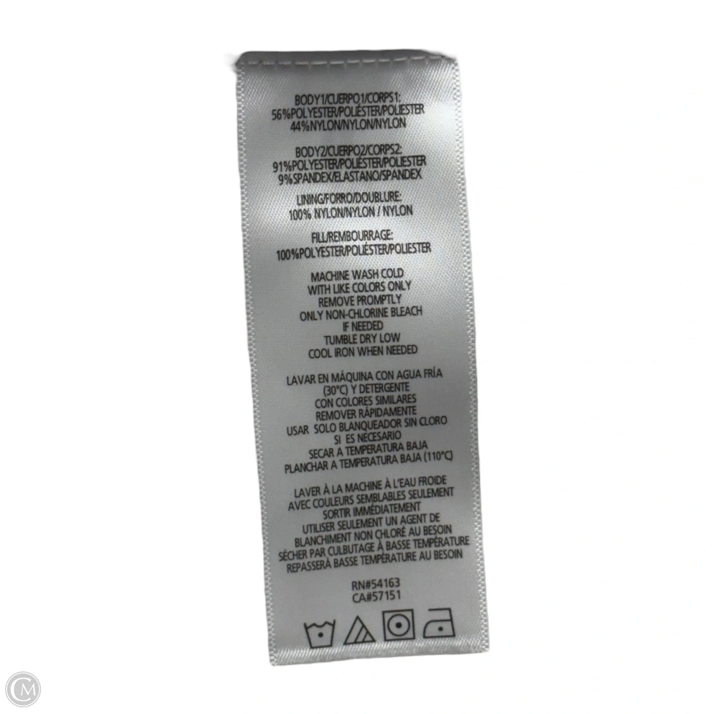 Jacket Puffer & Quilted By Calvin Klein In White, Size: L