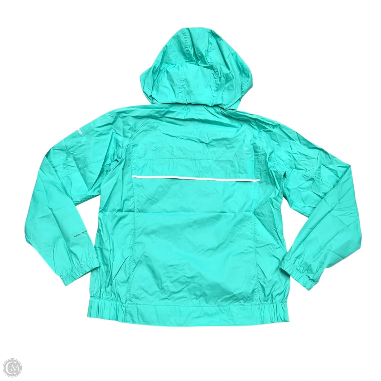 Jacket Windbreaker By Columbia In Teal, Size: L