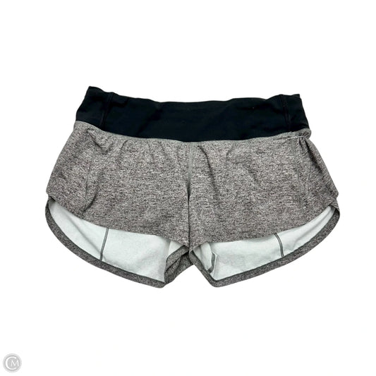 Athletic Shorts By Lululemon In Black & Grey, Size: S