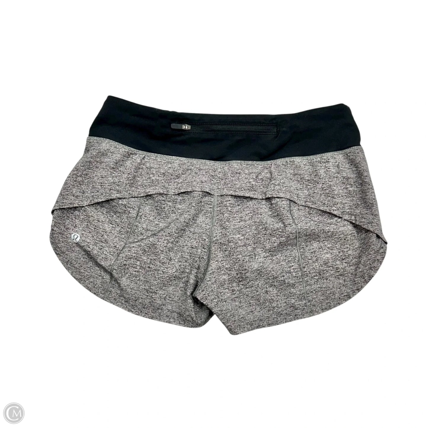Athletic Shorts By Lululemon In Black & Grey, Size: S